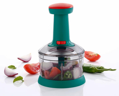 2 in 1 PushChopper || Best Kitchen Product || Stainless Steel Blade || Vegetable Cutter || Multi-Function Chopper || Manual Chopper || #Latest