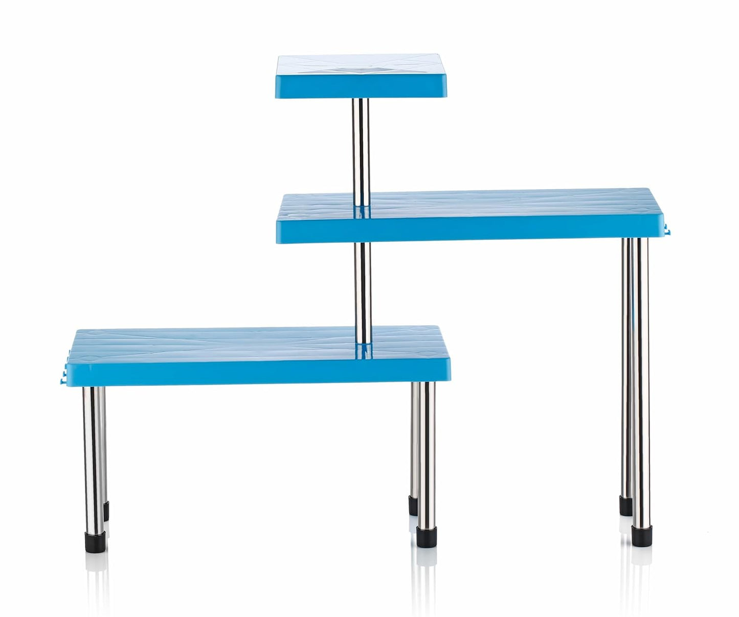 3 Tier Countertop Organizer Corner Shelf Rack Multipurpose Storage Stand for Kitchen,