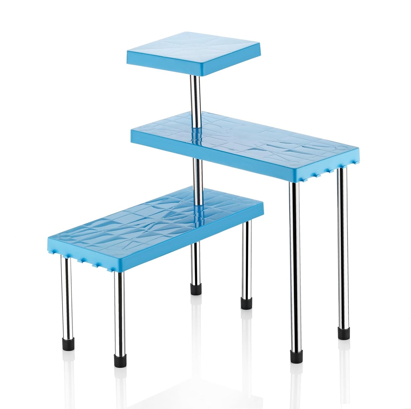 3 Tier Countertop Organizer Corner Shelf Rack Multipurpose Storage Stand for Kitchen,