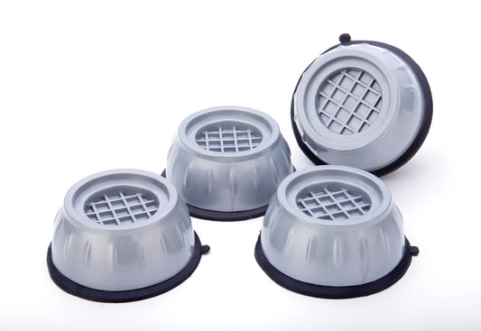 Anti-Vibration Rubber Pads for Washing Machine – Heavy-Duty Suction Cup Feet for Stable Support, Shock Absorption & Noise Reduction (Pack of 4, Ideal for Bathroom & Flat Surfaces)